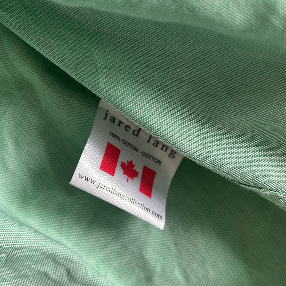 Jared Lang Green Button Down - image 8